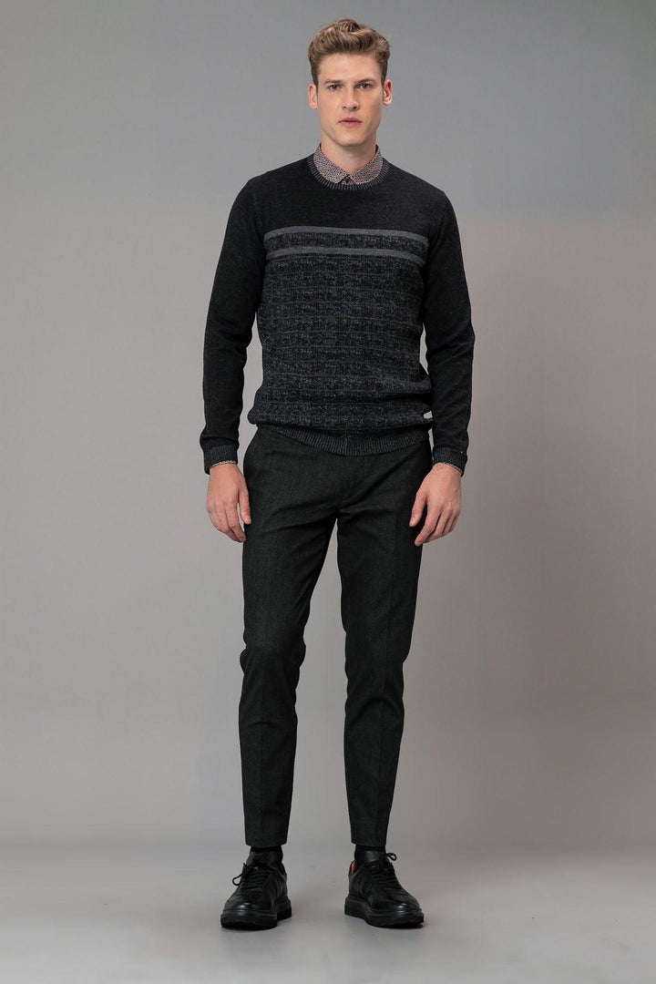 The Classic Noir Men's Sweater: A Timeless Blend of Warmth and Style - Texmart