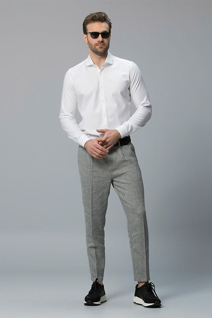 The Classic White Elegance: Sintra Men's Smart Shirt - A Timeless Essential for the Modern Gentleman - Texmart