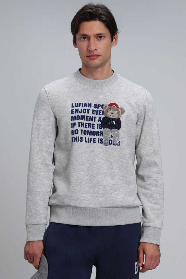 The CozyBlend Men's Knit Sweatshirt - Slate Gray - Texmart