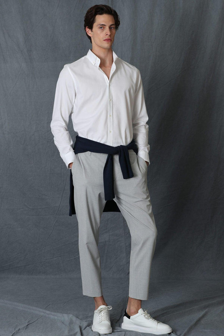 The Crisp White Elegance: Daniel Men's Smart Shirt - A Perfect Blend of Style and Comfort - Texmart
