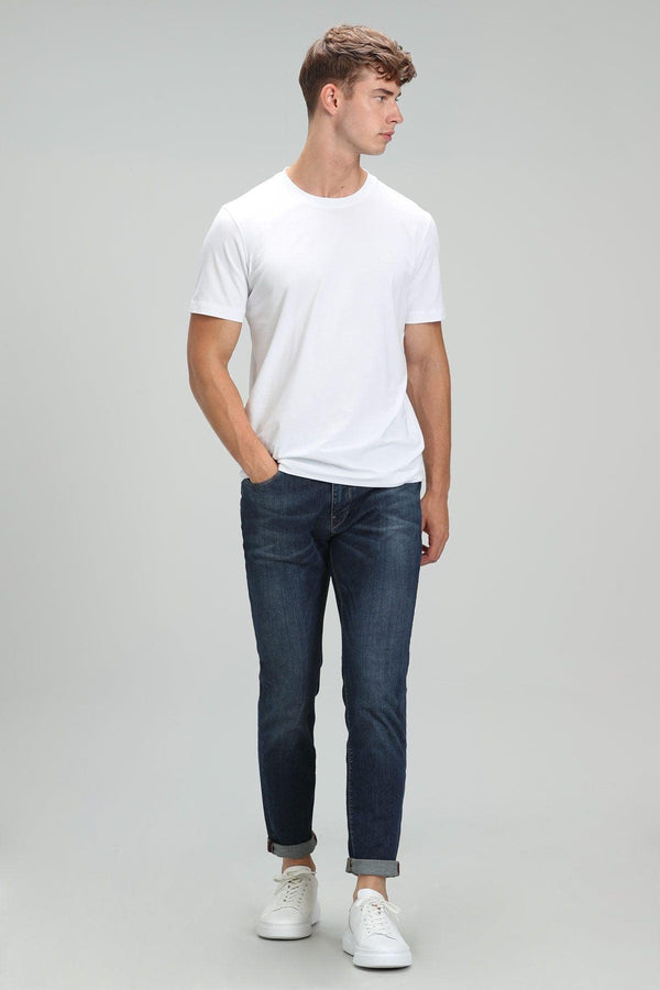 The Dapper Denim: Stylish and Comfortable Slim Fit Trousers for Men - Texmart