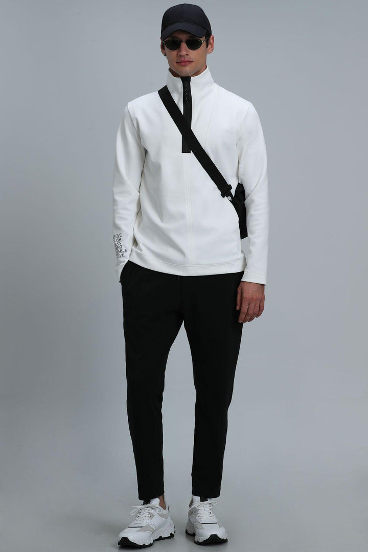 The Off-White Cozy Knit Men's Sweatshirt: Comfort and Style Combined - Texmart