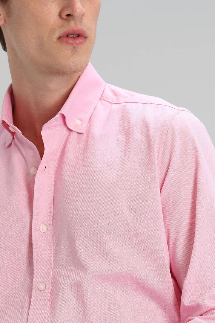 The Pink Perfection Men's Comfort Slim Fit Shirt: A Timeless Wardrobe Essential in 100% Cotton - Texmart