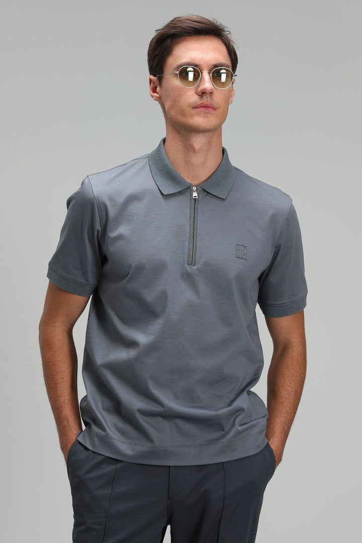 The Sophisticated Gray Cotton Polo Shirt: Elevate Your Style with Timeless Comfort - Texmart