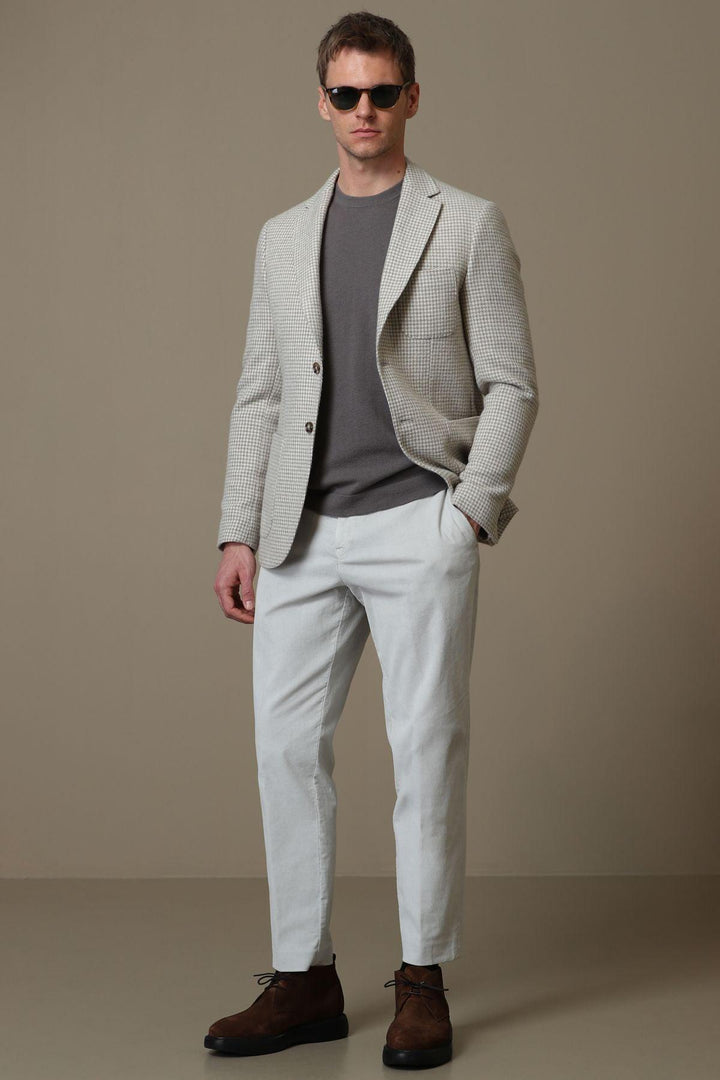The Timeless Elegance Beige Slim Fit Blazer Jacket - Texmart