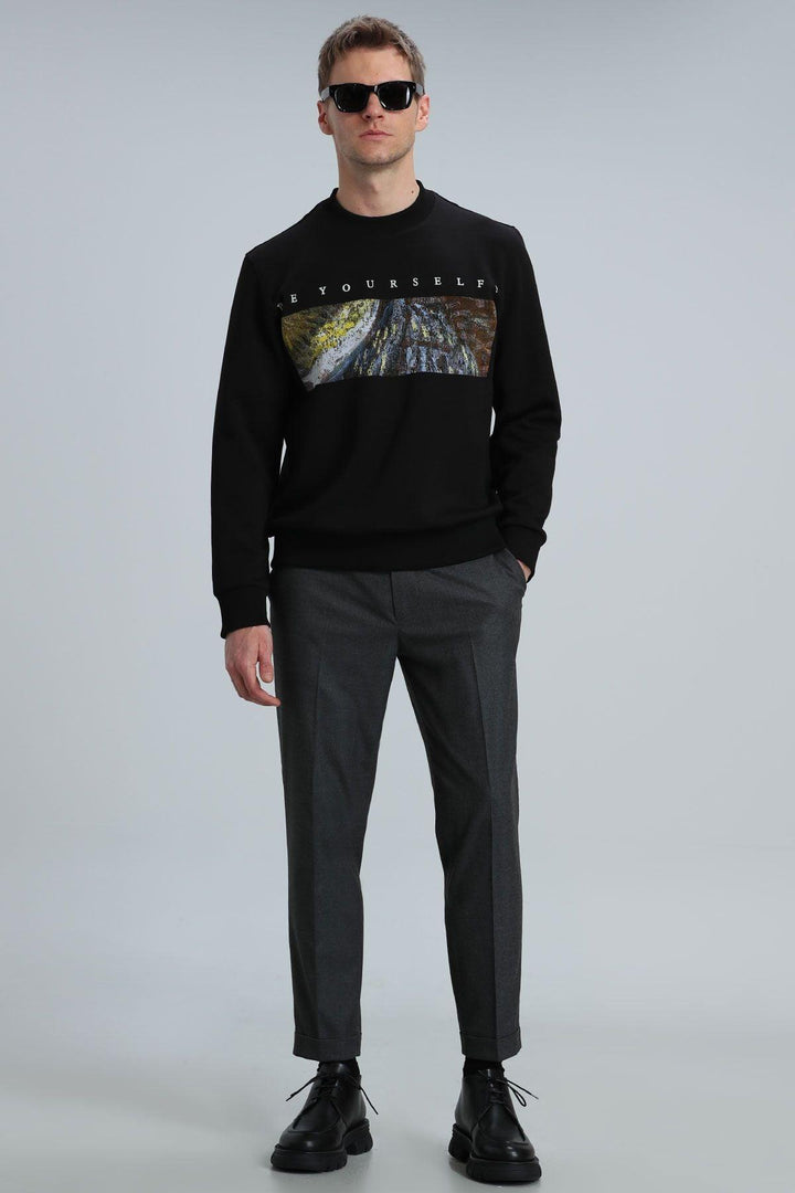 The Ultimate Black Comfort-Style Men's Sweatshirt - Texmart