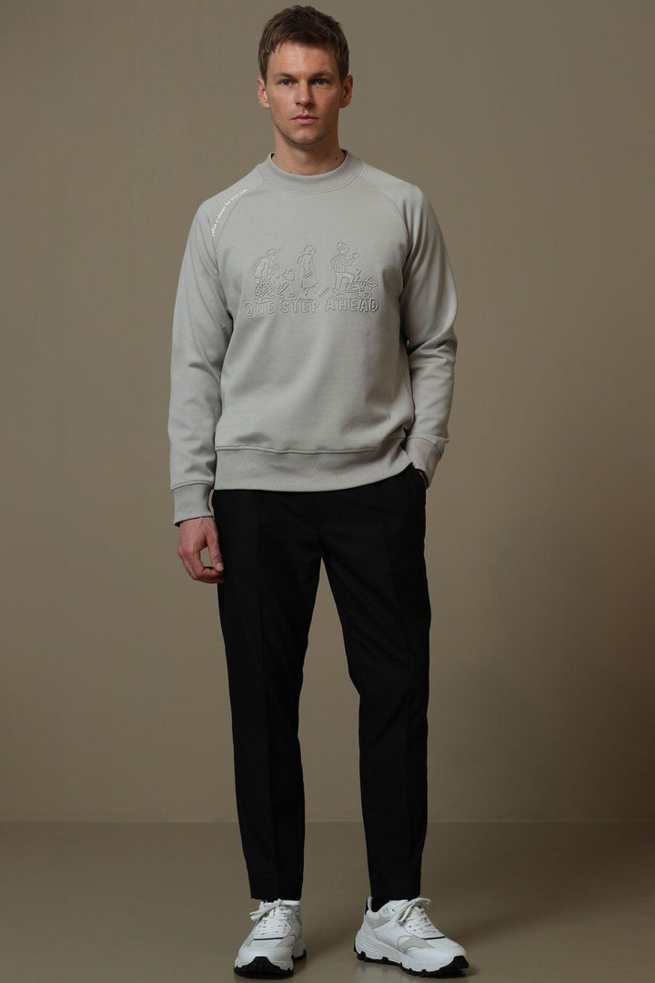 The Ultimate Comfort Blend Men's Beige Sweatshirt: A Stylish and Cozy Wardrobe Essential - Texmart