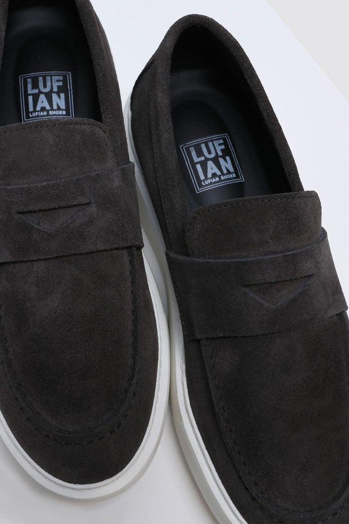 The Urban Gray Leather Sneakers - Texmart