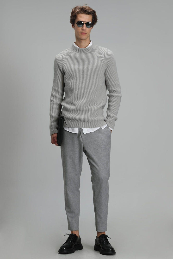 Triko Blend Men's Sweater: The Elevated Gray - Texmart