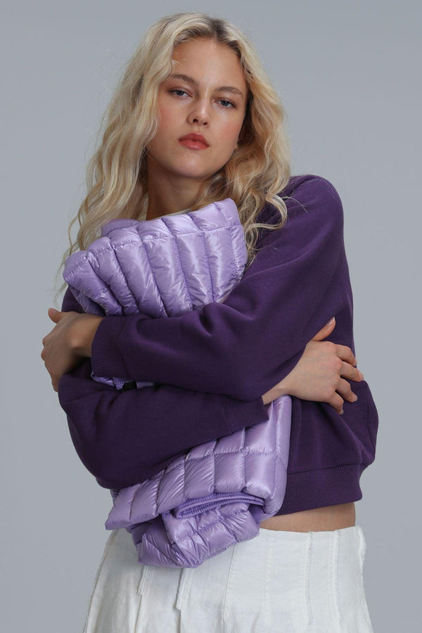Uwen Women's Knitted Sweatshirt Plum - Texmart