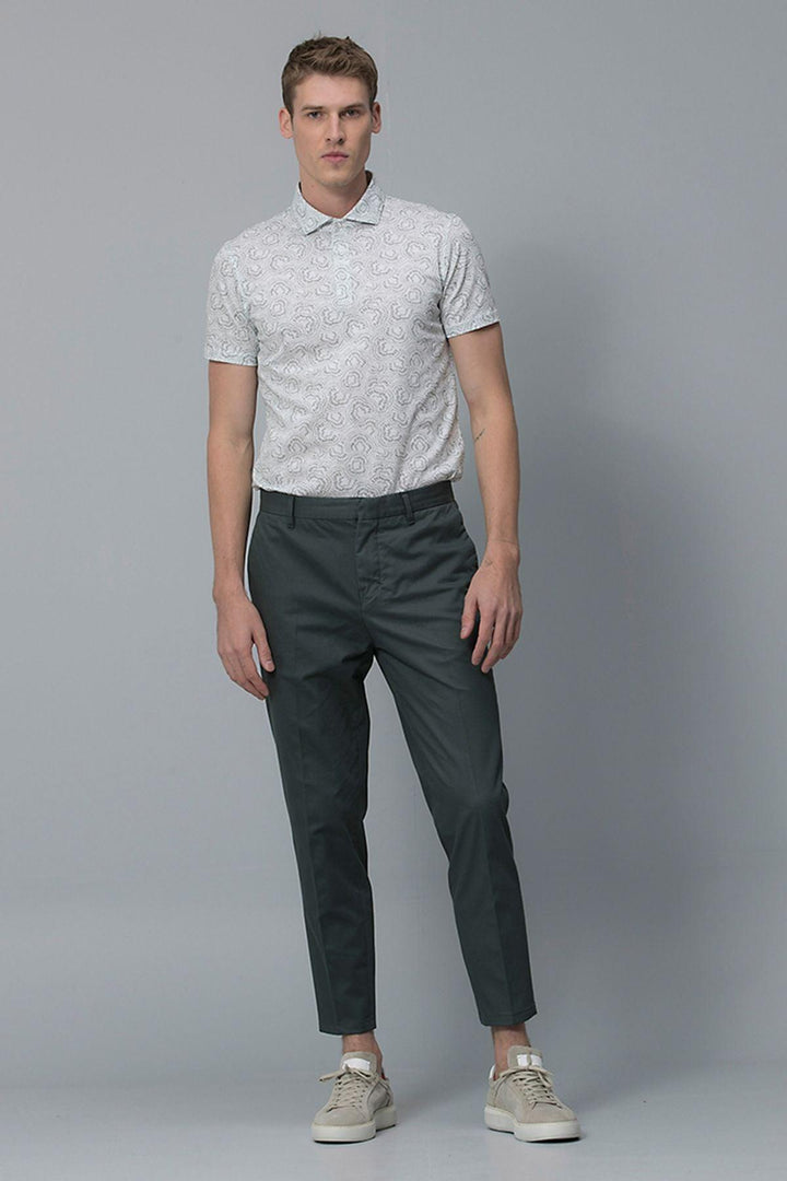 Verdant Elegance: Stylish & Comfortable Men's Slim Fit Chino Trousers in Green - Texmart